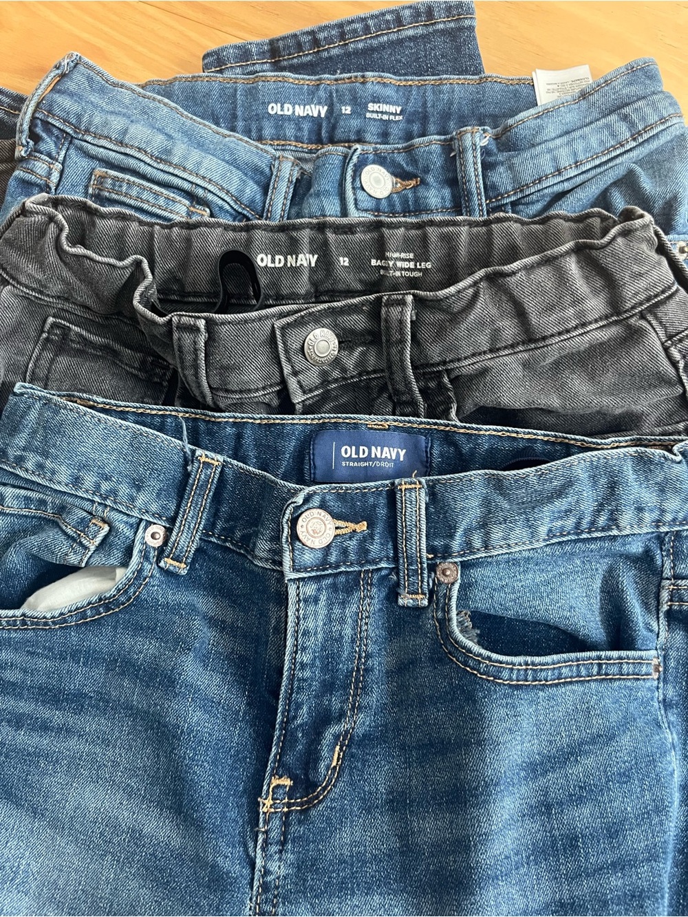 Girls Jeans Bundle in Blue and Black